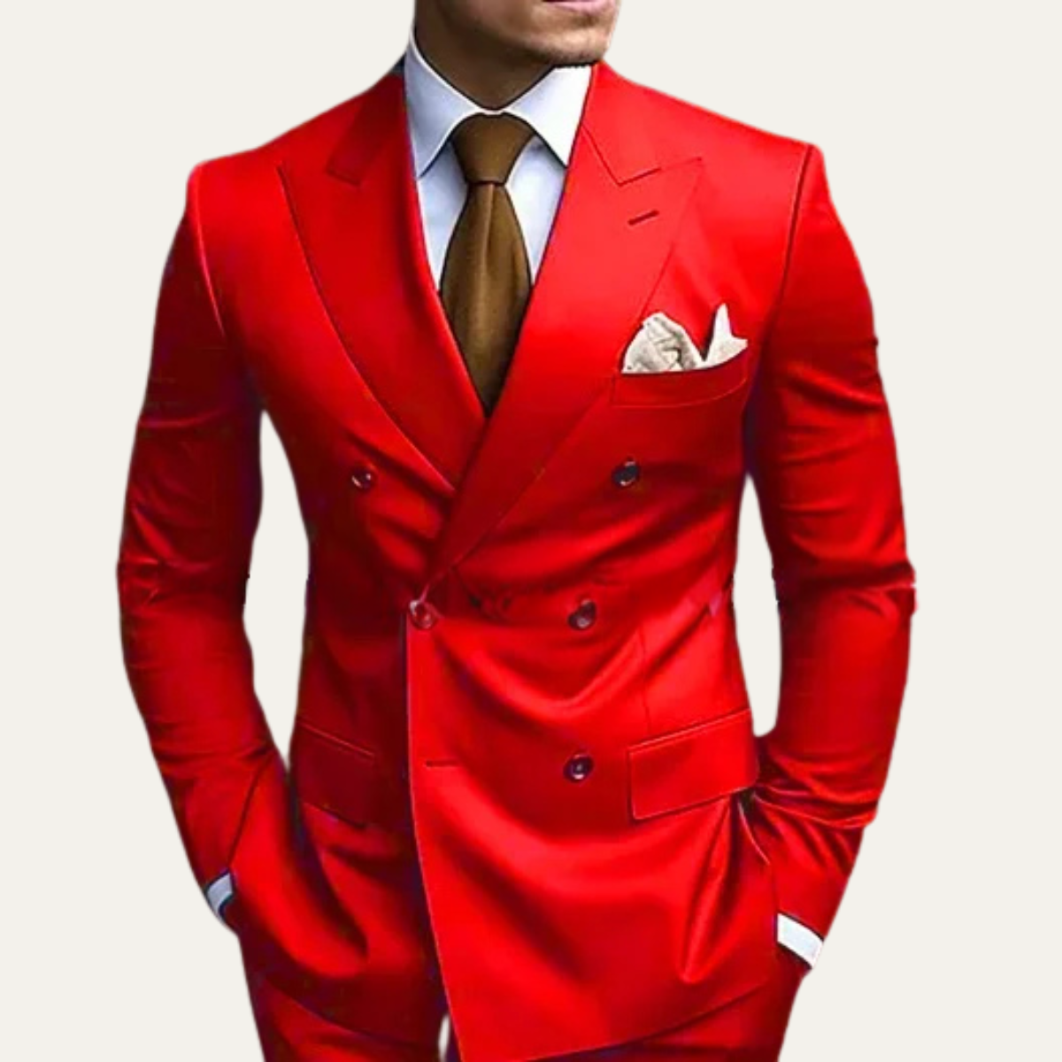 The Merano Men’s Double Breasted Suit – Elegant Formal Jacket and Pants Set