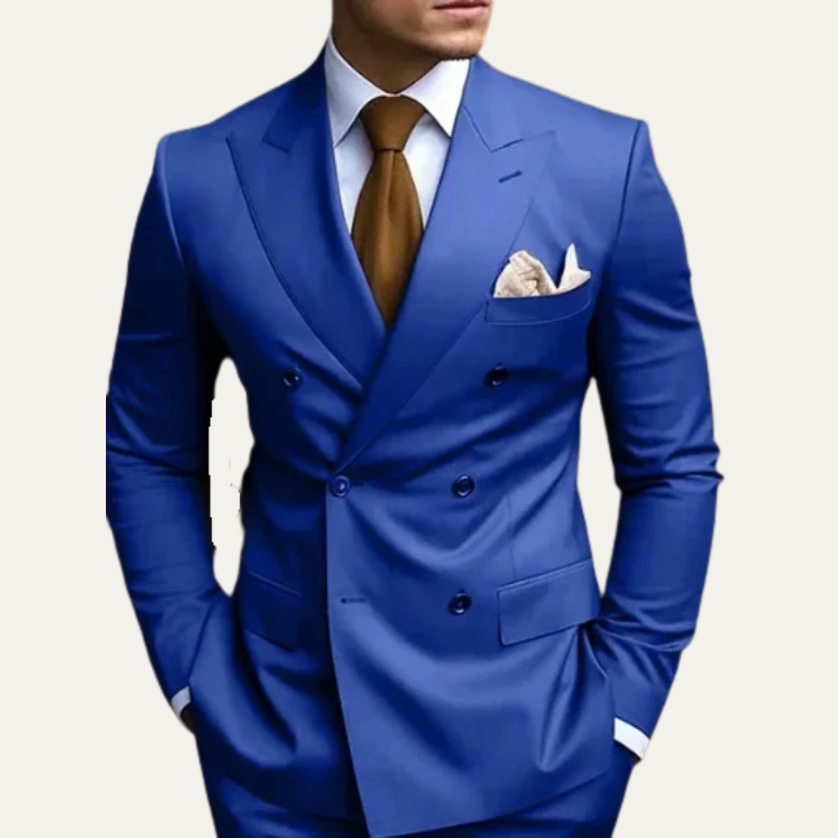 The Merano Men’s Double Breasted Suit – Elegant Formal Jacket and Pants Set