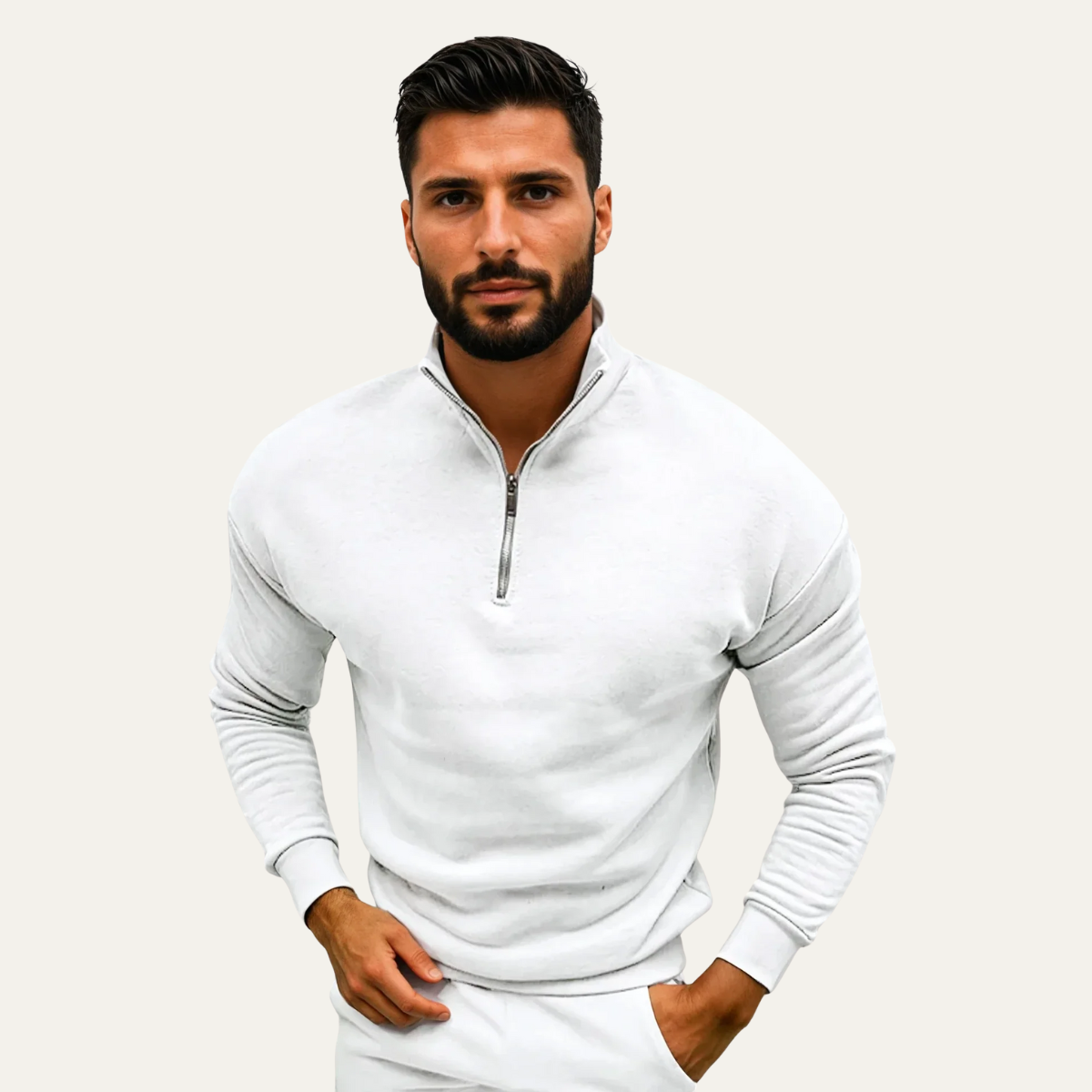 Men’s Slim Fit Half Zip Jumper