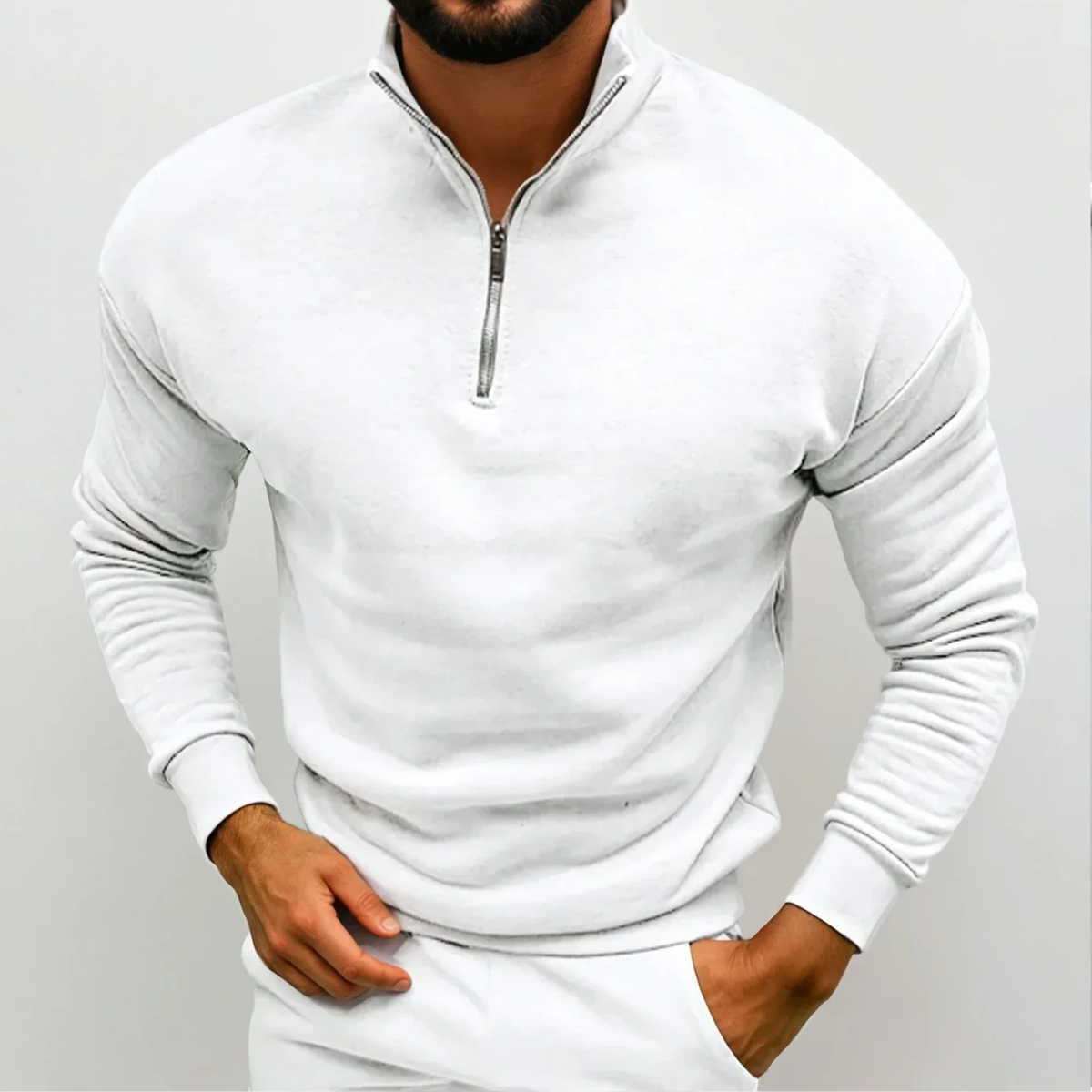 Men’s Slim Fit Half Zip Jumper