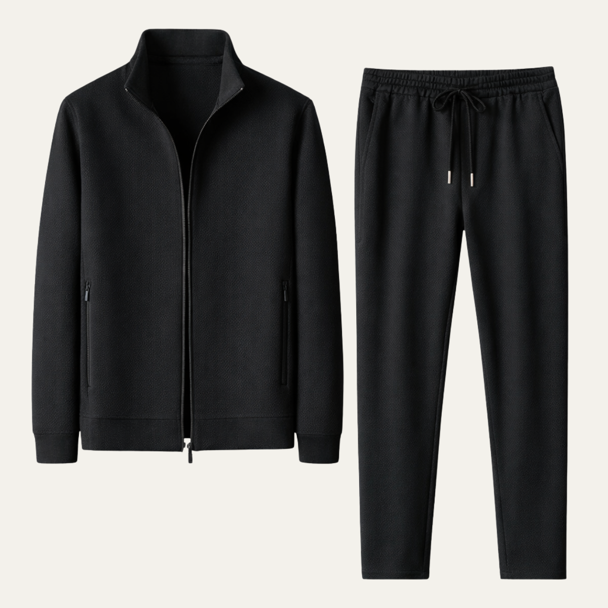 The Lipari Men’s Slim Fit Tracksuit Set with Zip Jacket and Jogger Trousers
