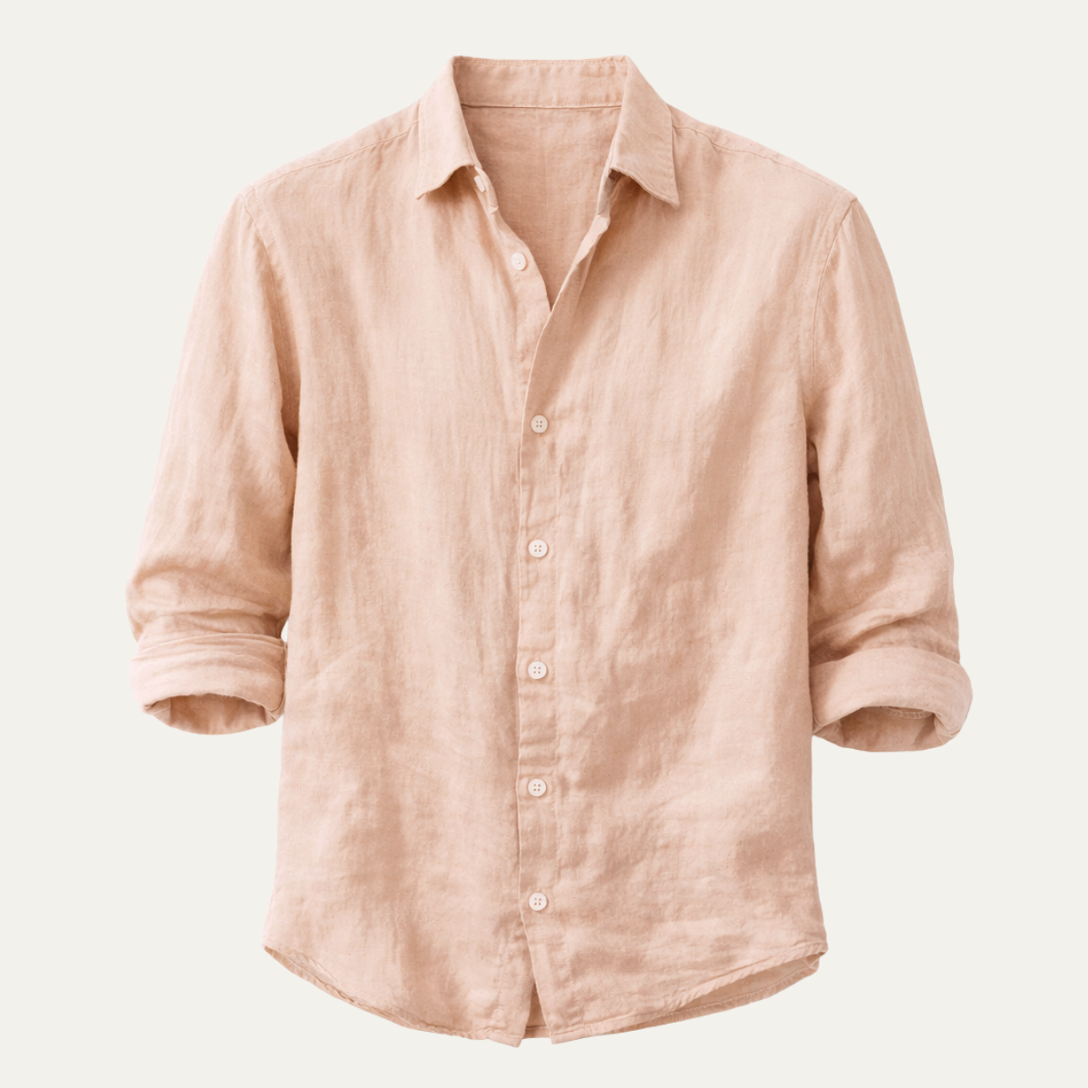 The Vannes Men’s Casual Summer Button Up Cotton Linen Shirt