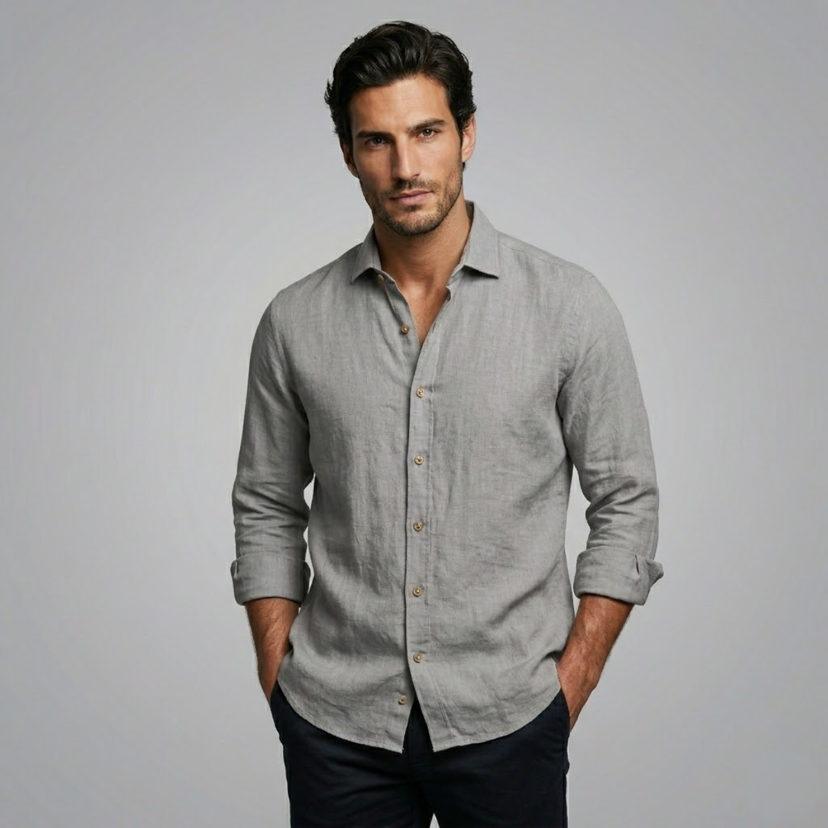 The Lecce Men’s Lightweight Casual Summer Button Shirt