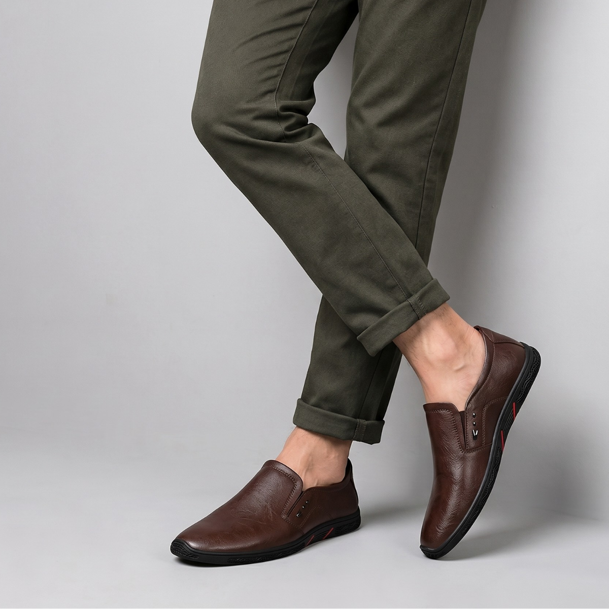 The Portsmouth Men’s Mocassin Slip On Casual Dress Shoes