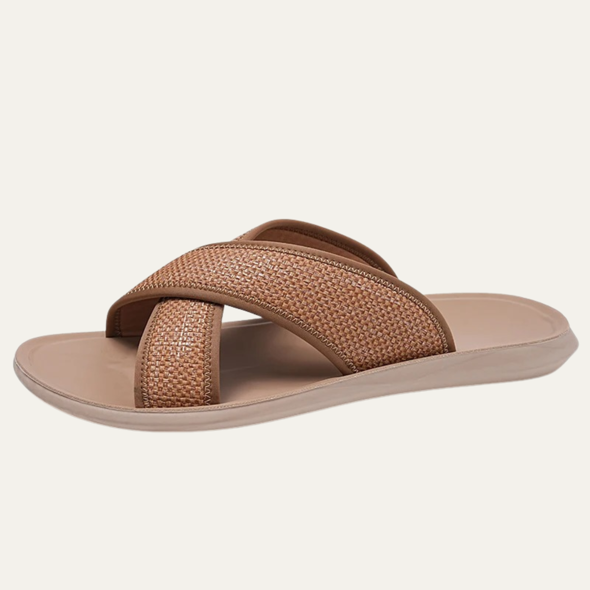 The Baveno Men’s  Open Toe Slip On Summer Slide Sandals