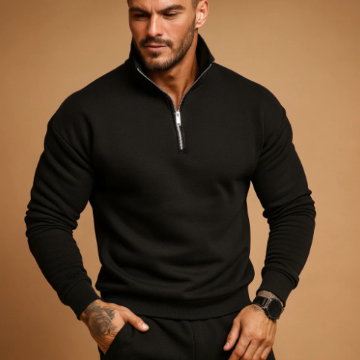 Lexington Men's Knit Half-Zip Sweater