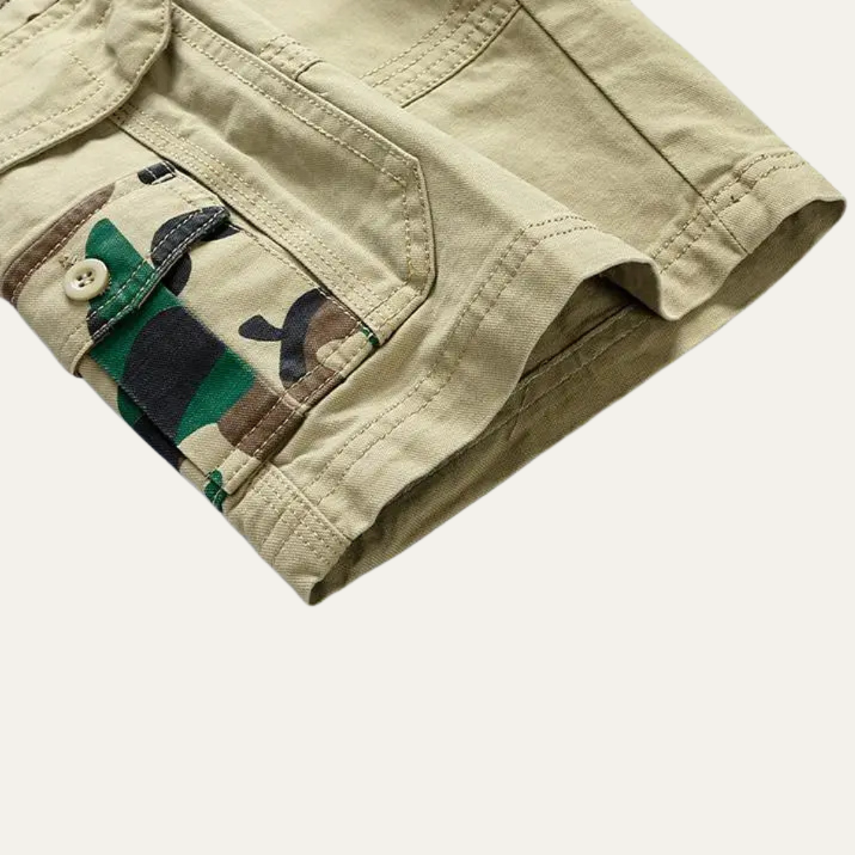 The York Men’s 100% Cotton Cargo Shorts with Side Pockets