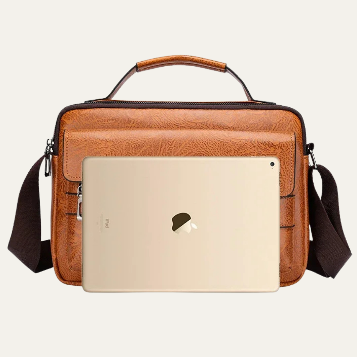 Men’s Casual Crossbody Leather Shoulder Handbag