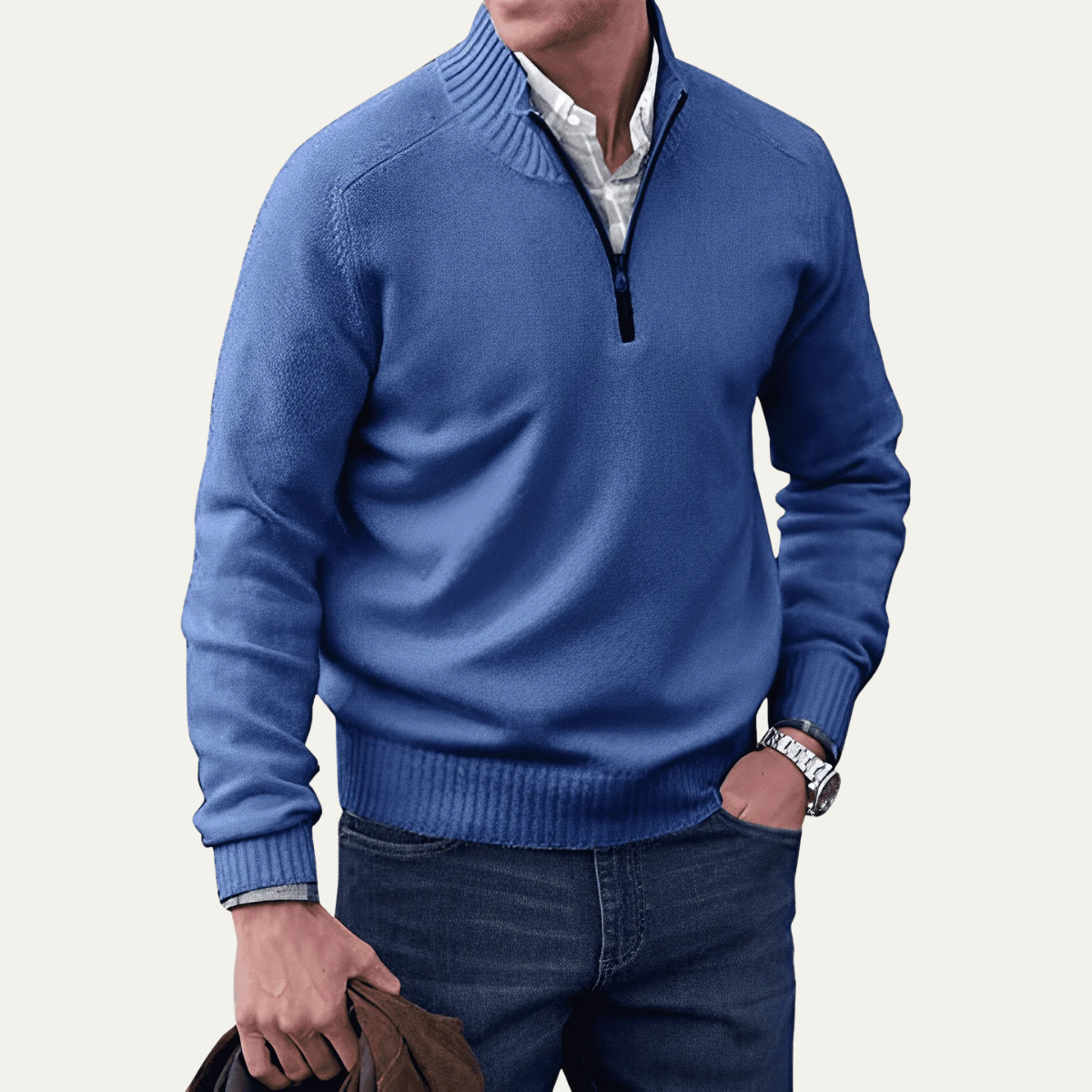 Men’s Casual Half Zip Jumper