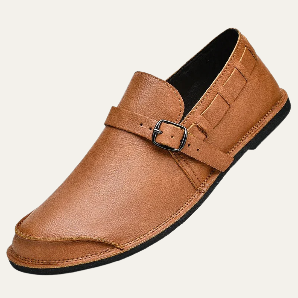 The Menaggio Men’s Leather Buckle Dress Loafers