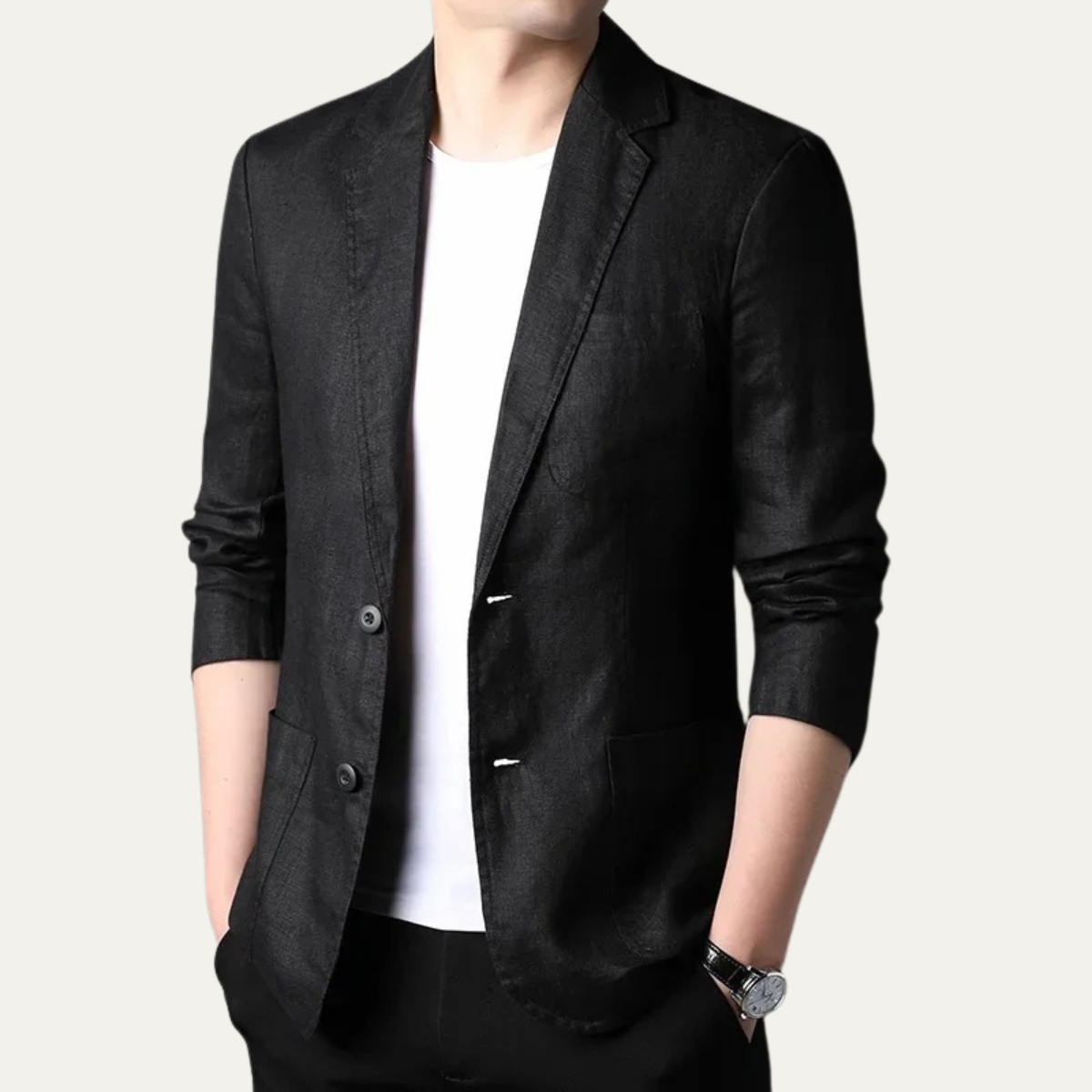 The Cortina Men’s Lightweight Casual Linen Blazer Suit