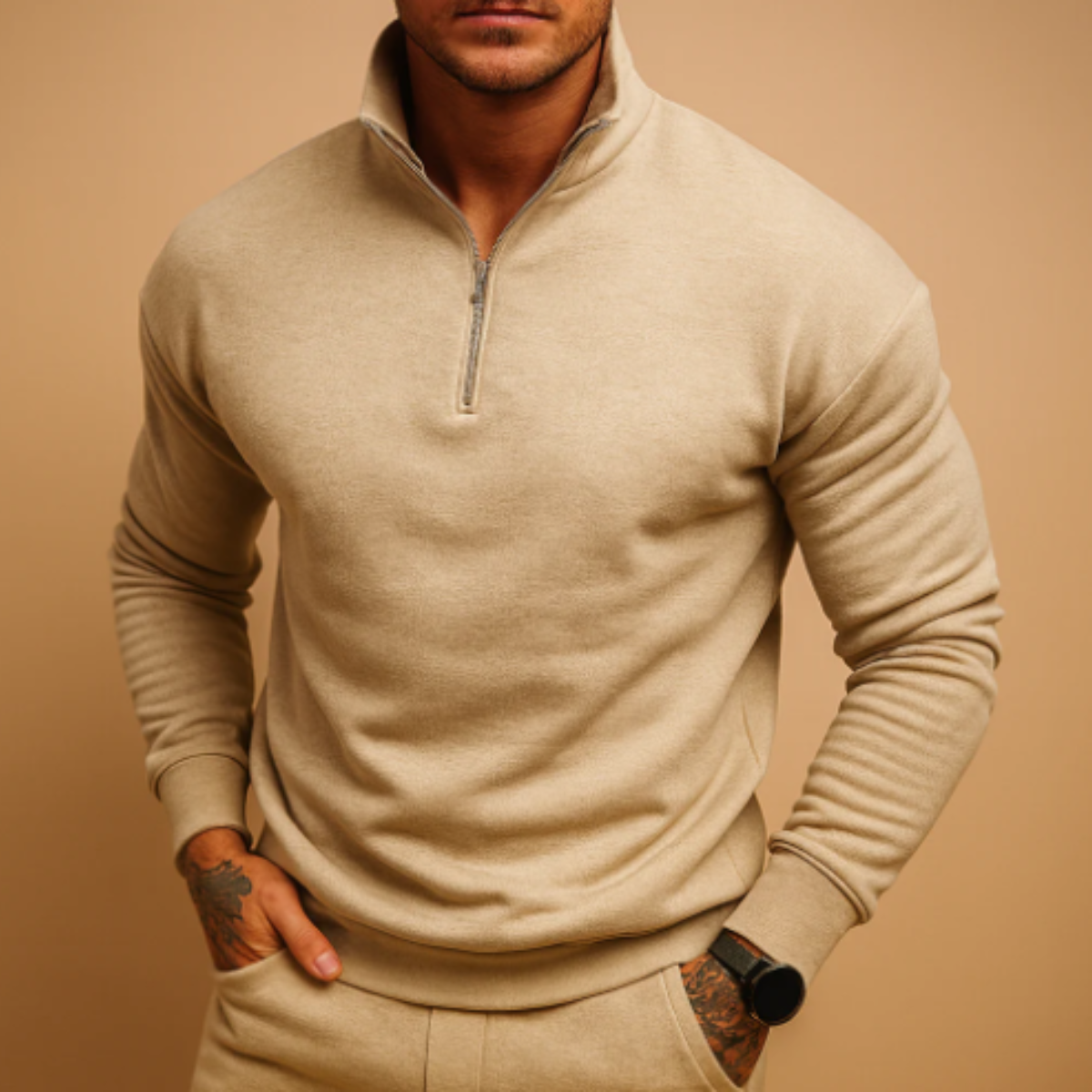 Lexington Men's Knit Half-Zip Sweater