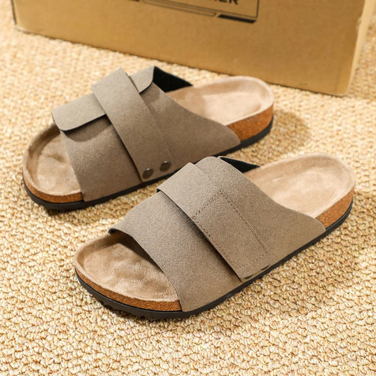The Winchester Men’s Double Strap Slide Sandals