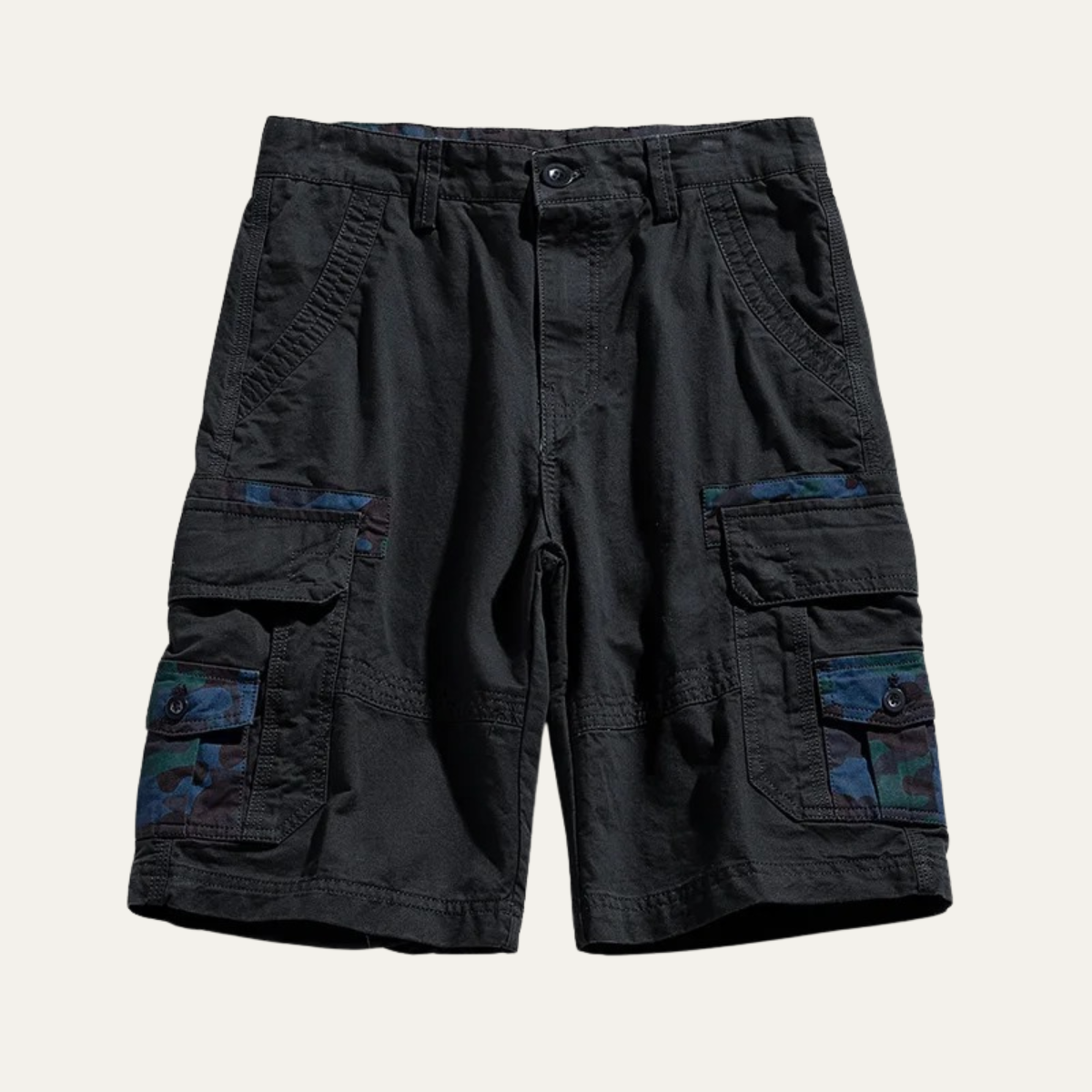 The York Men’s 100% Cotton Cargo Shorts with Side Pockets