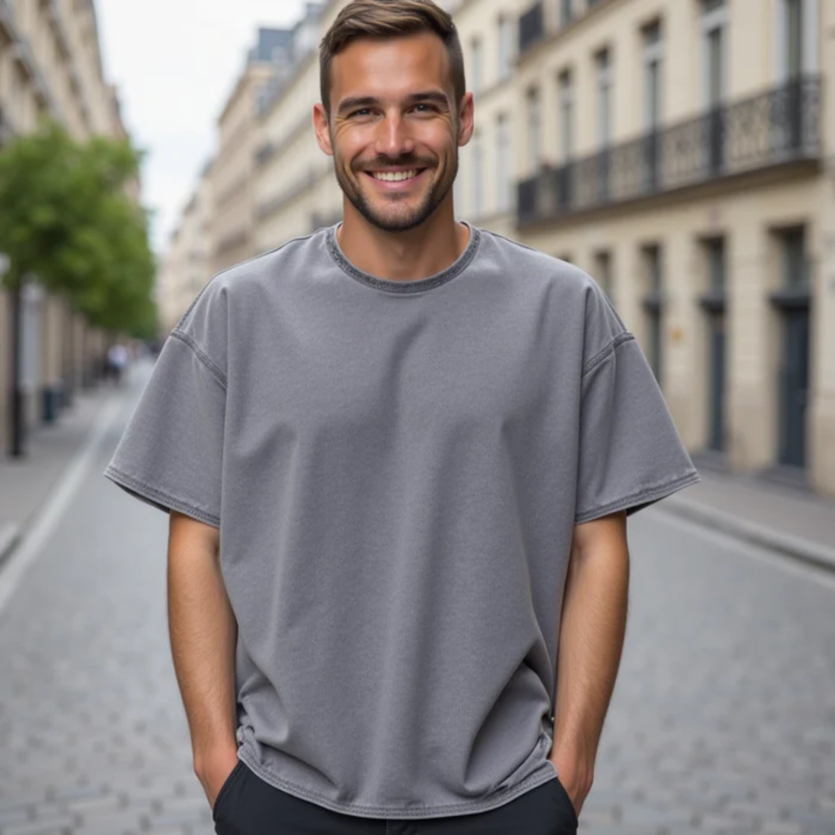 The Alba Men’s Basic Crewneck T-Shirt