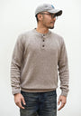 The Masham Men's Henley Knit Jumper with Button Neck
