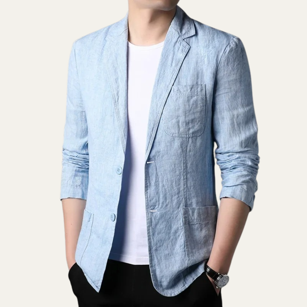 The Cortina Men’s Lightweight Casual Linen Blazer Suit