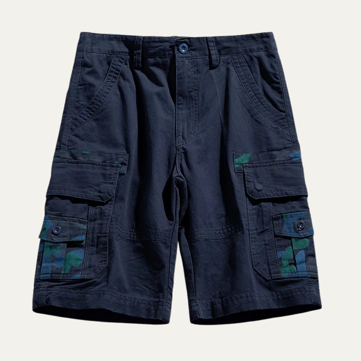 The York Men’s 100% Cotton Cargo Shorts with Side Pockets
