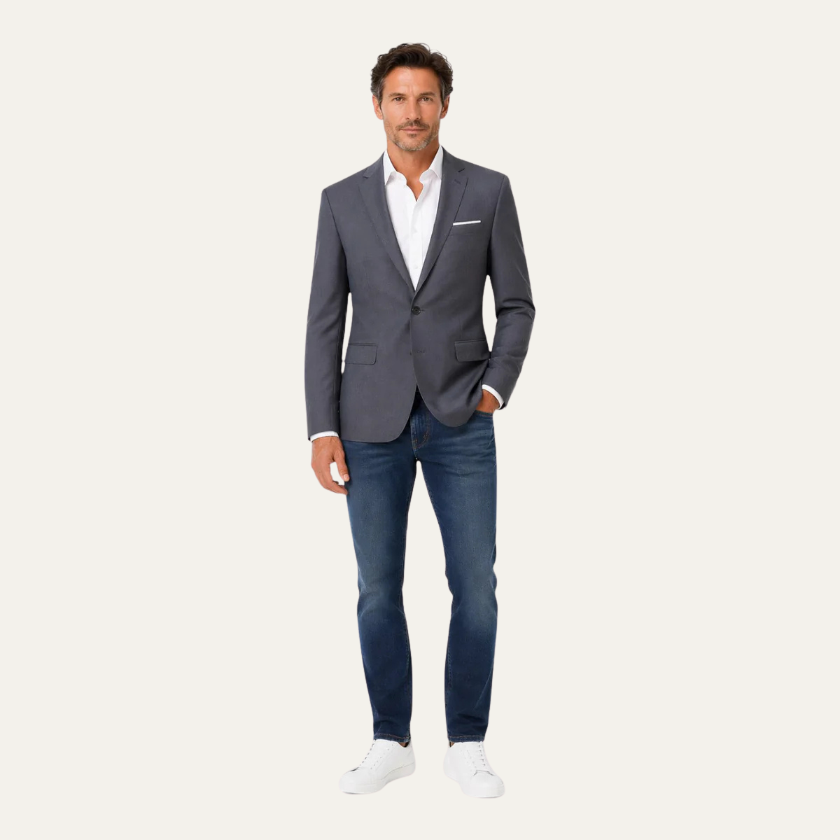 The Hanover Men’s Classic Single-Breasted Suit Jacket