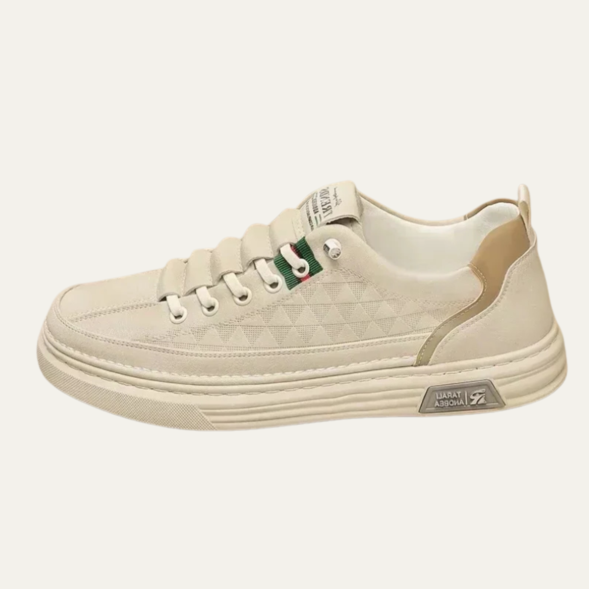 The Cedarbrook Men’s Casual Lightweight Leather Look Lace Up Trainers