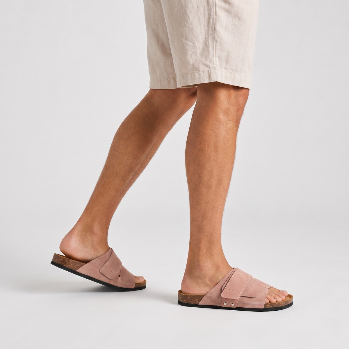 The Canterbury Men’s Cork Footbed Slide Sandals