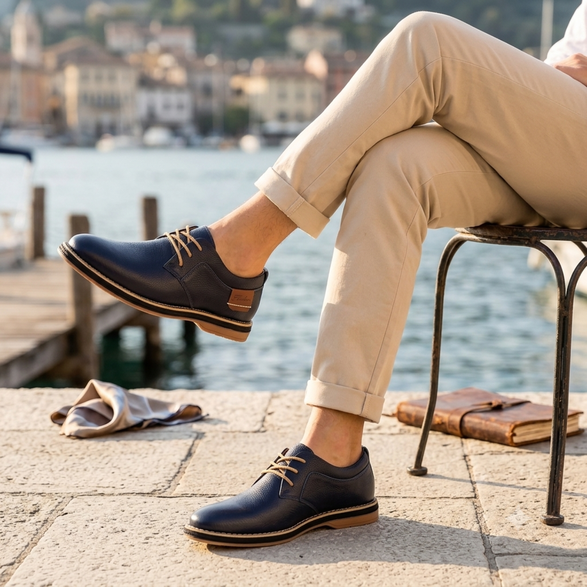 The Sandbanks Men's Elegant Lace Up Dress Shoes