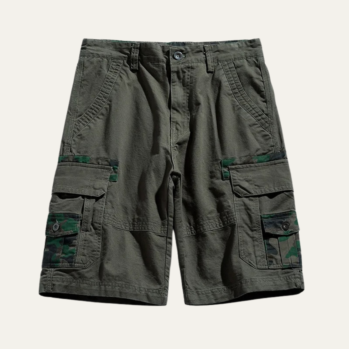 The York Men’s 100% Cotton Cargo Shorts with Side Pockets