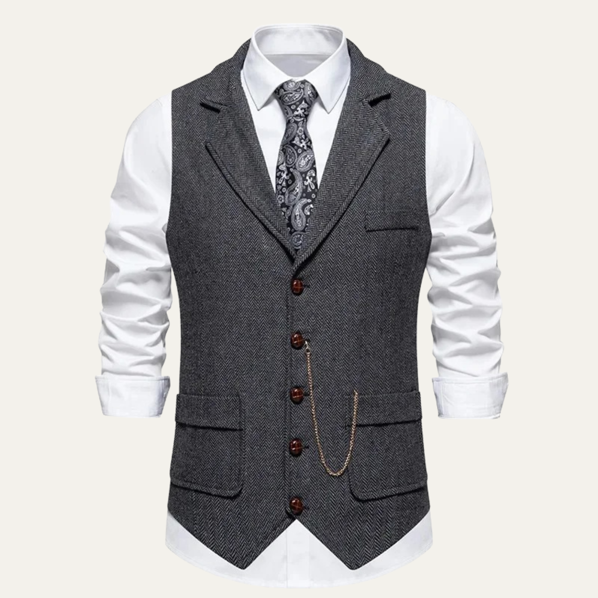 Wallingford Men's Classic Tweed Suit Vest