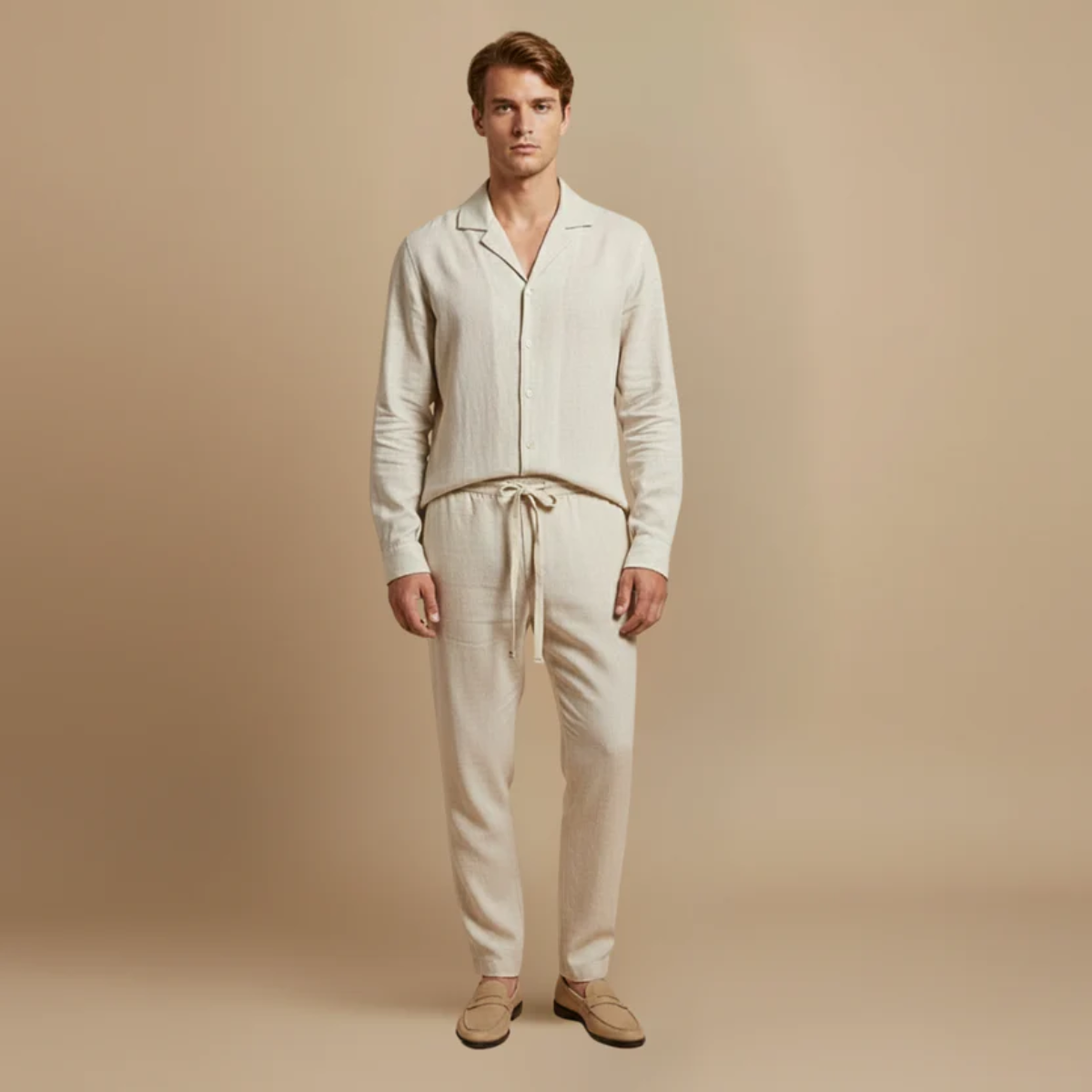 The Tortona Men's Knit Top and Trousers Set