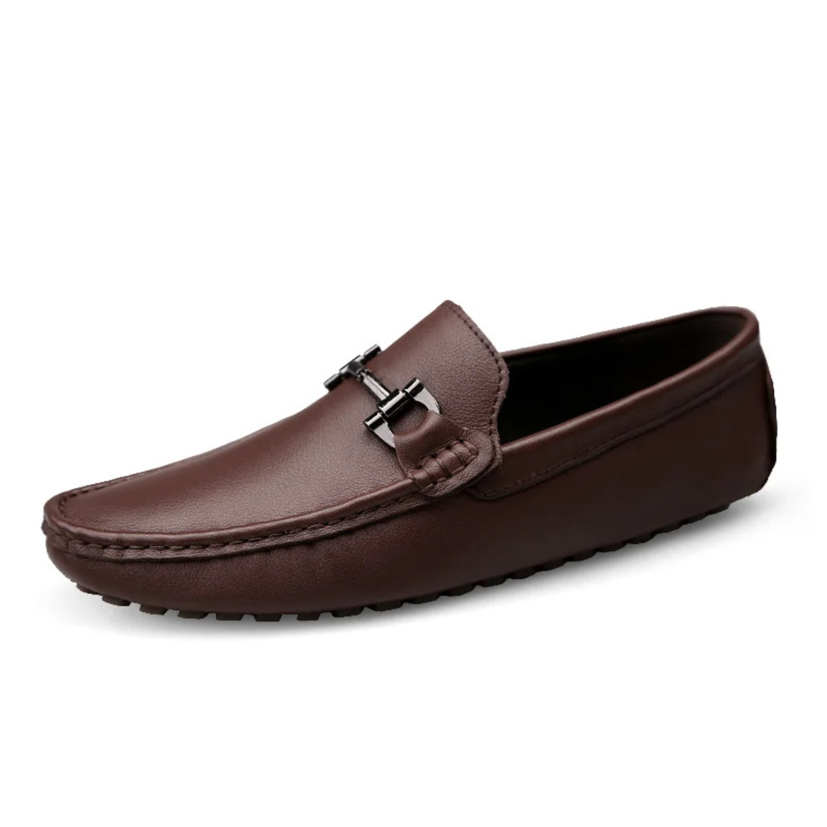 The Dover Men’s Leather Dress Loafers with Horsebit Detail