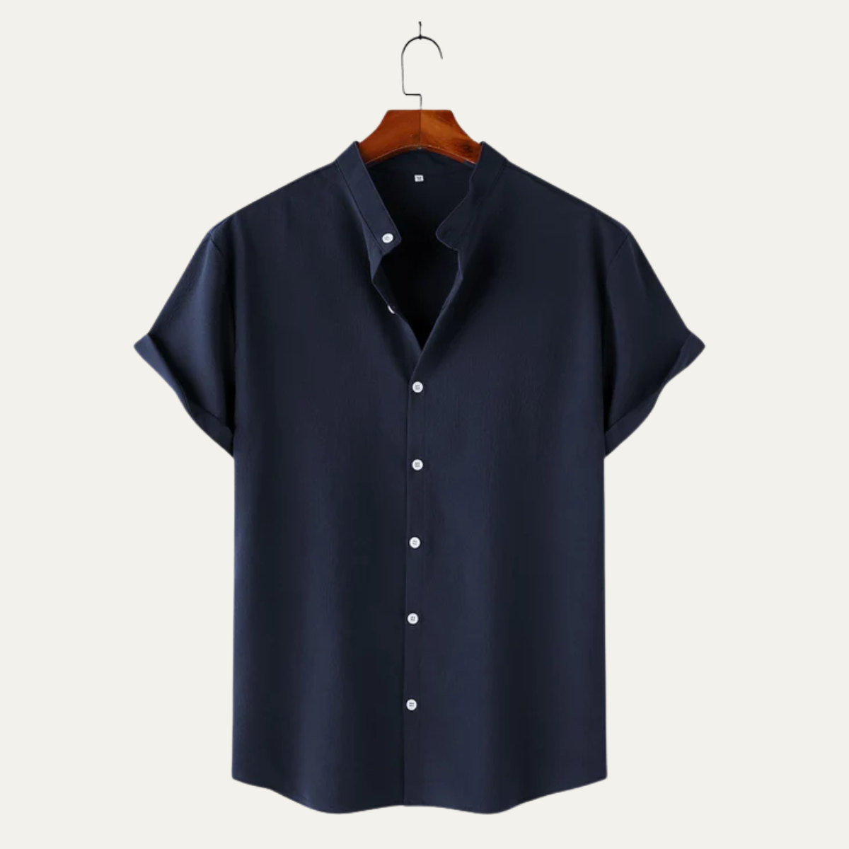 The Monopoli Men’s Grandad Collar Casual Button Shirt