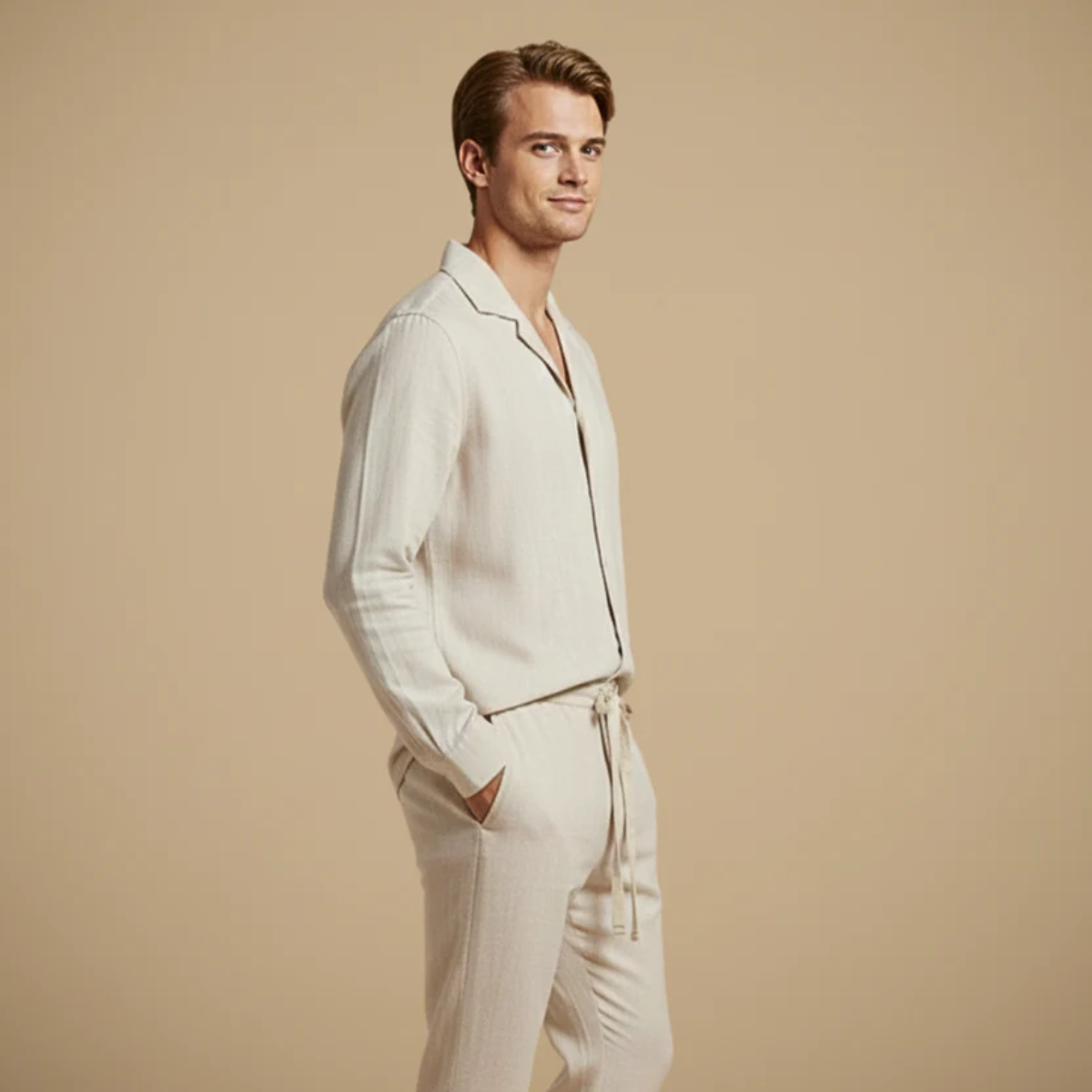 The Tortona Men's Knit Top and Trousers Set