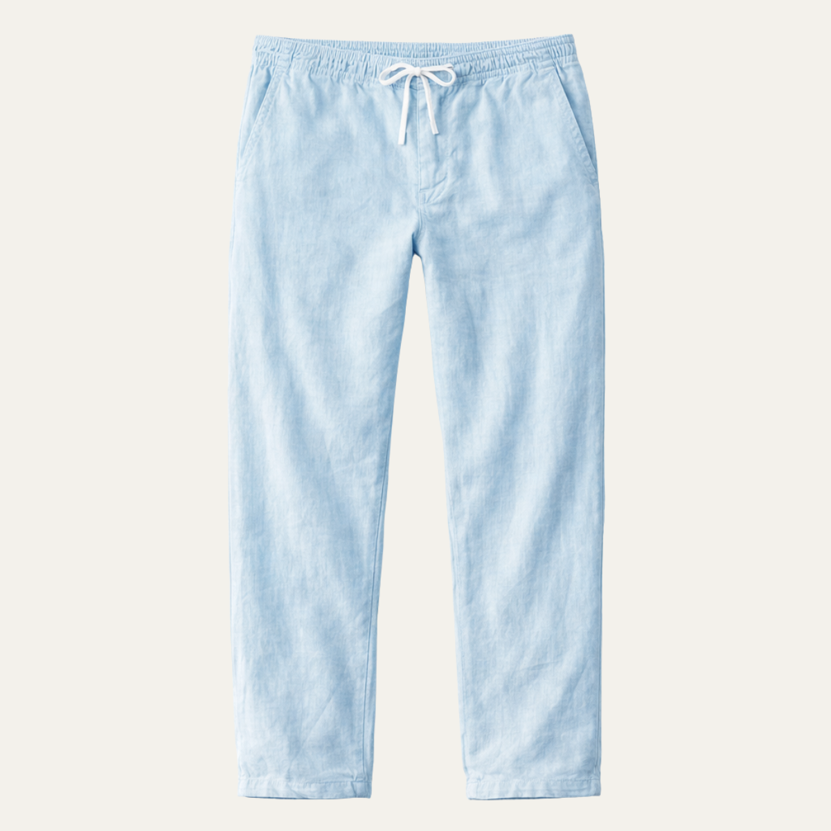 The Aventino Men’s Trendy Lightweight Elastic Linen Trousers