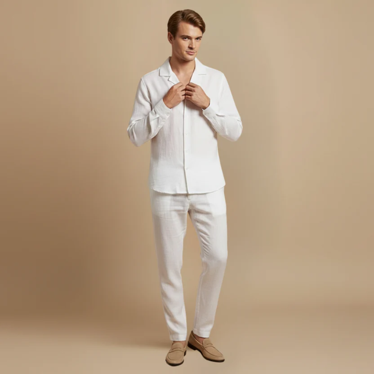 The Tortona Men's Knit Top and Trousers Set