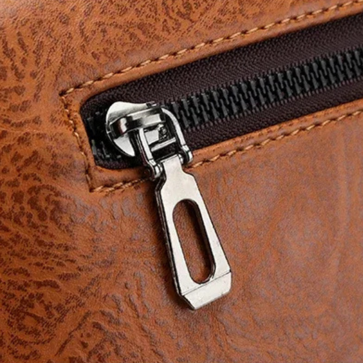 Men’s Casual Crossbody Leather Shoulder Handbag