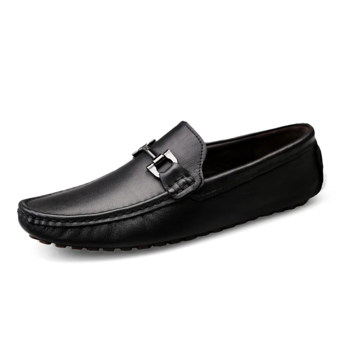 The Dover Men’s Leather Dress Loafers with Horsebit Detail