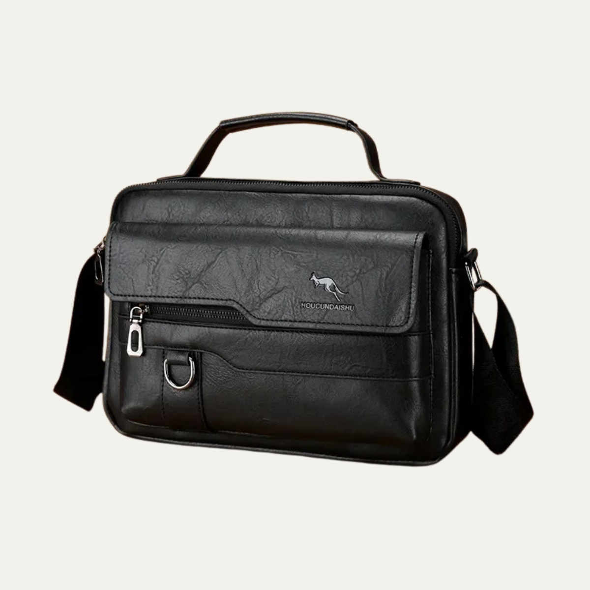 Men’s Casual Crossbody Leather Shoulder Handbag