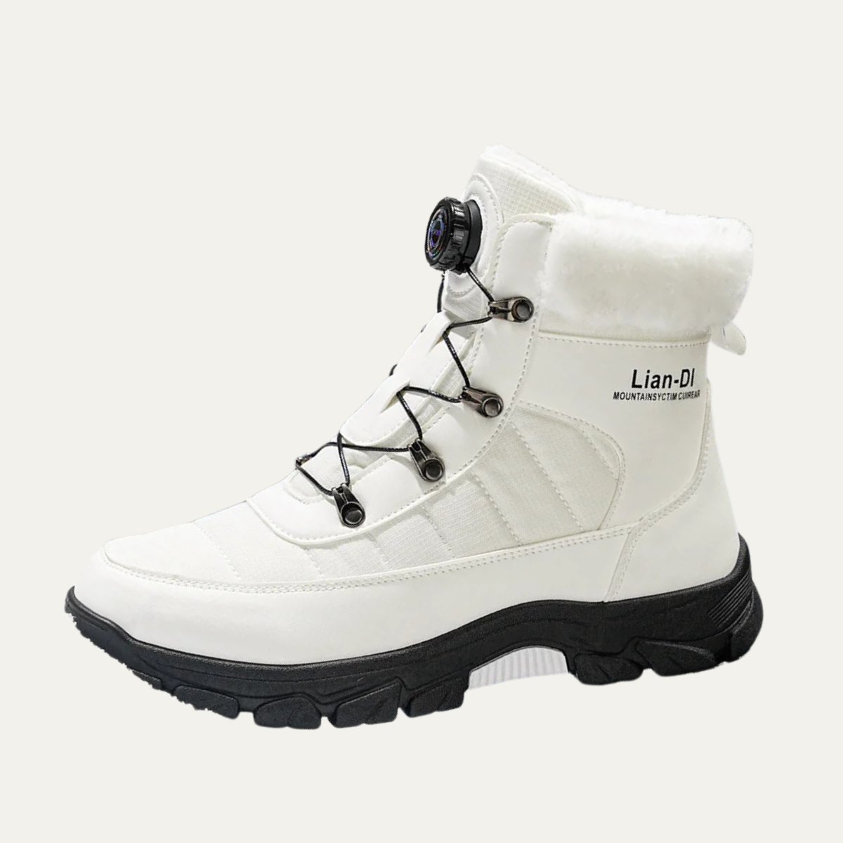 Tarquinia Men's High-Top Winter Snow Boots with Fur Lining and Anti-Slip Sole