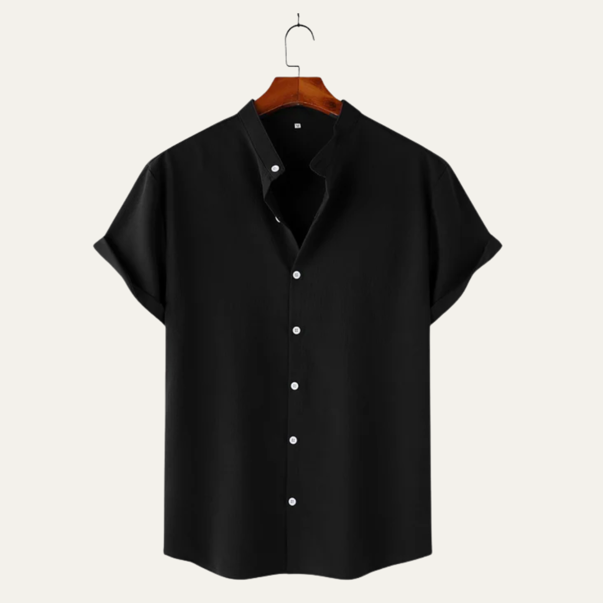 The Monopoli Men’s Grandad Collar Casual Button Shirt