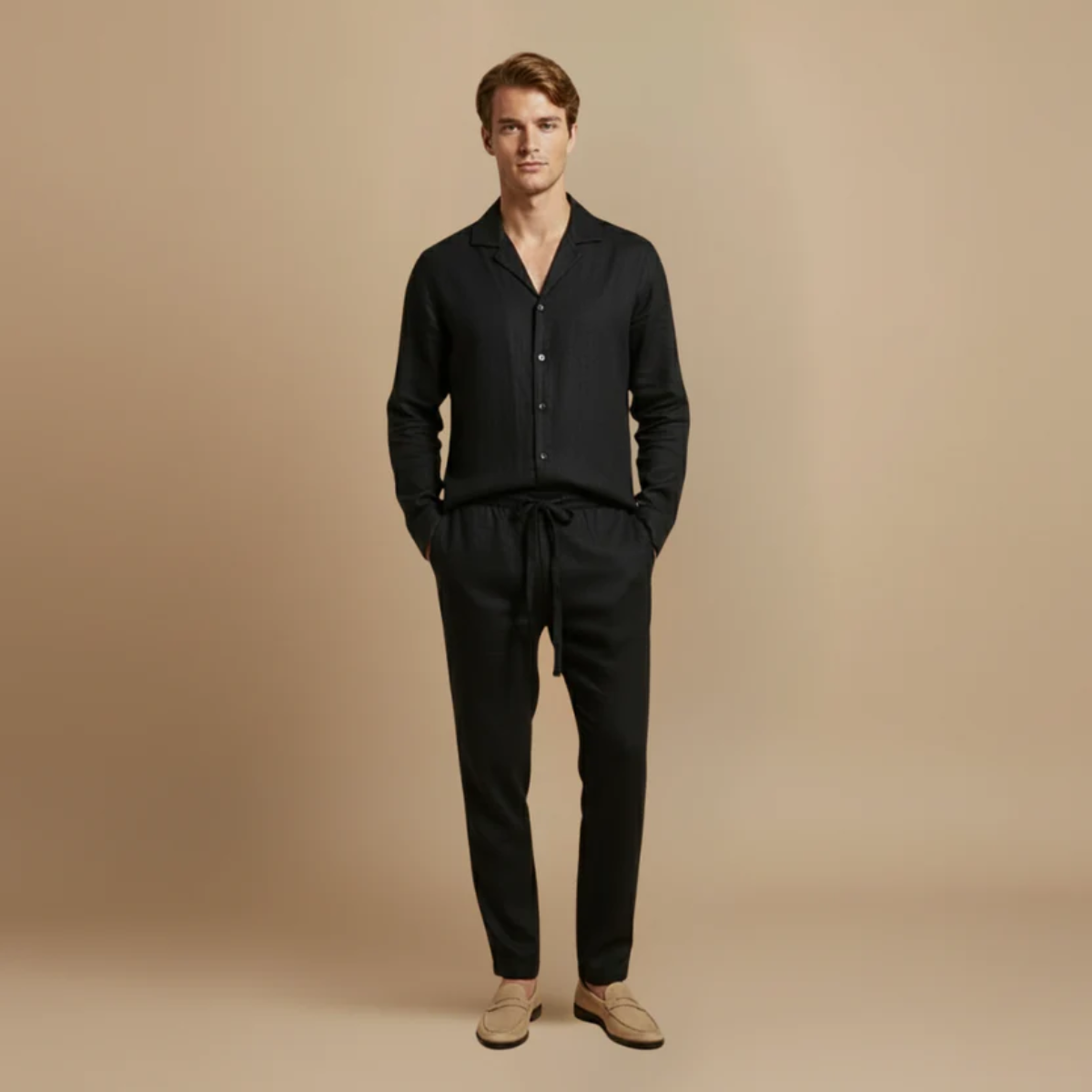 The Tortona Men's Knit Top and Trousers Set