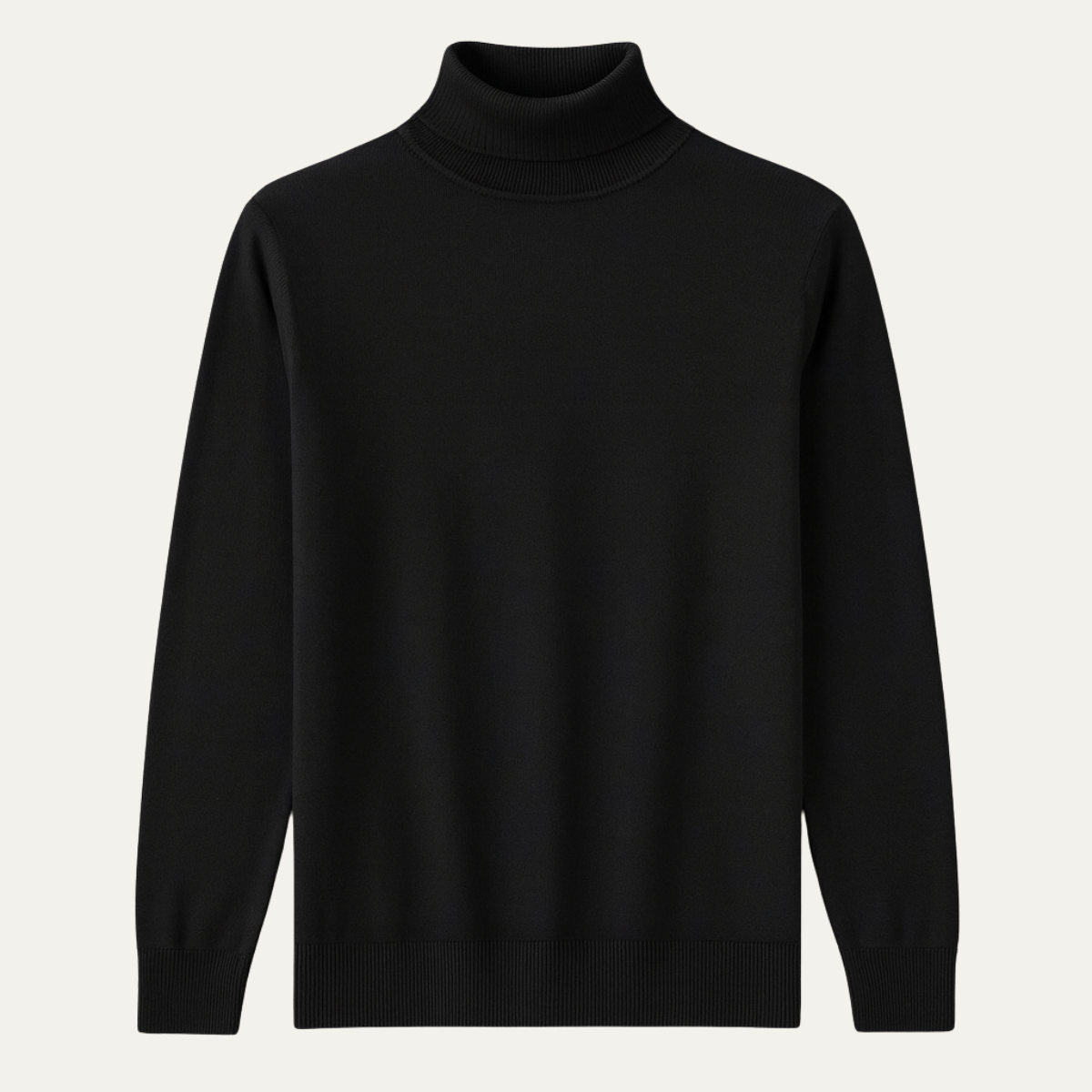 Men's Slim Fit Cotton Classic Turtleneck Jumper