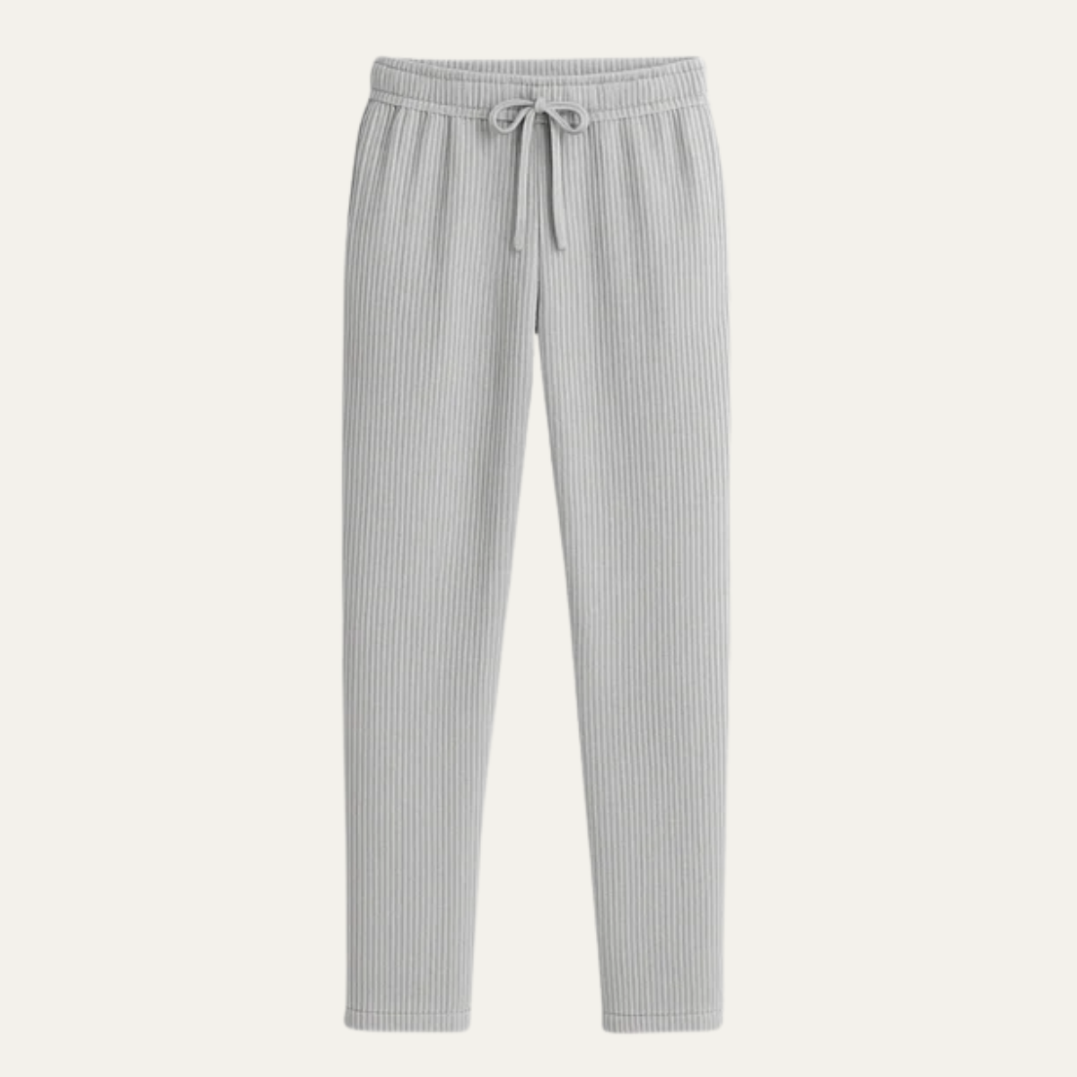 The Barolo Men’s Casual Ribbed Relaxed Fit  Drawstring Trousers
