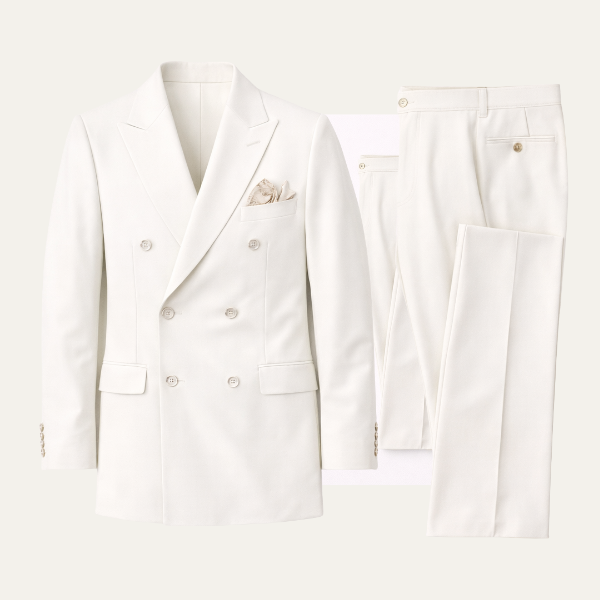 The Merano Men’s Double Breasted Suit – Elegant Formal Jacket and Trousers Set