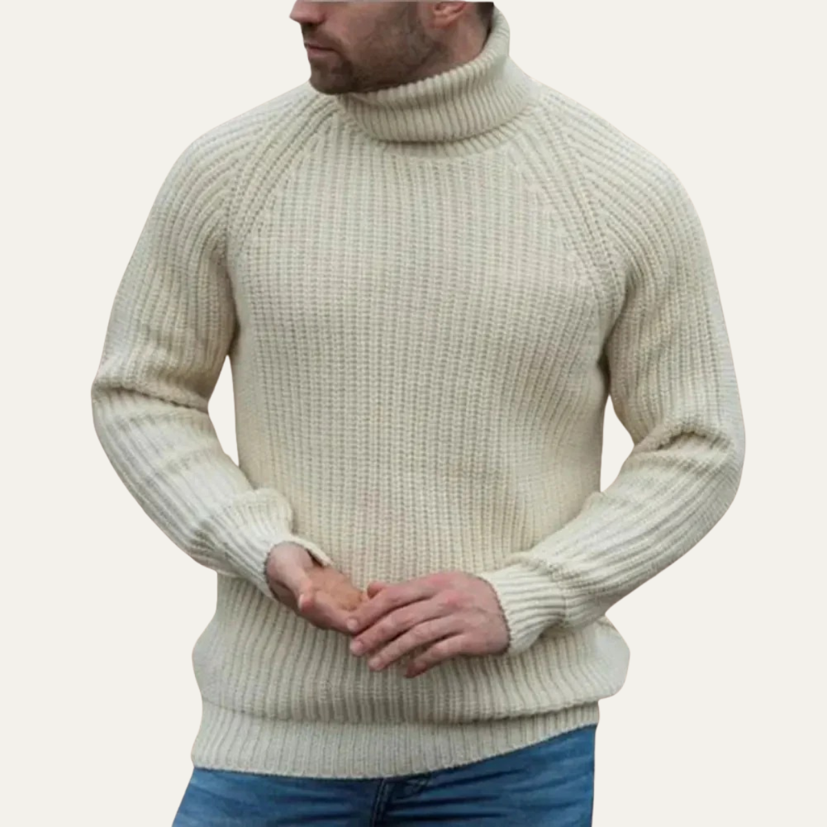 Dundee Men's Cozy Chunky Turtleneck Sweater