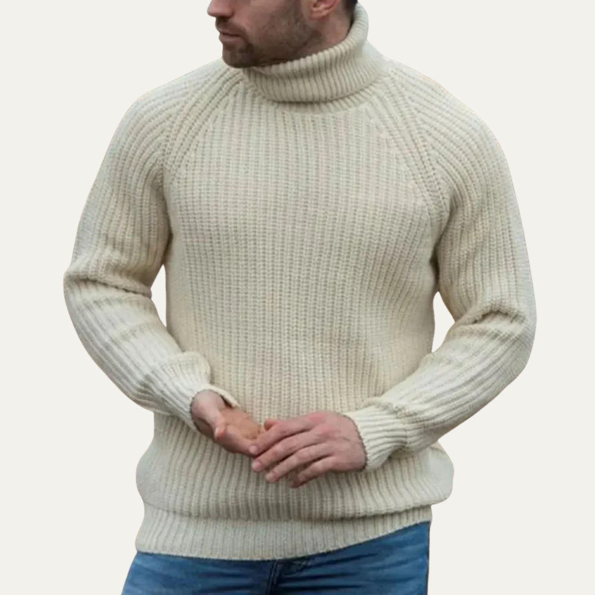 Dundee Men's Cozy Chunky Turtleneck Sweater