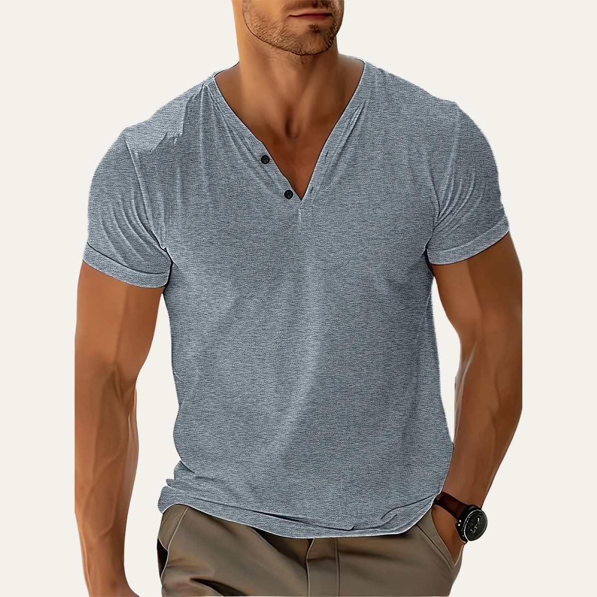 The Murano Men’s Casual V Neck T Shirt