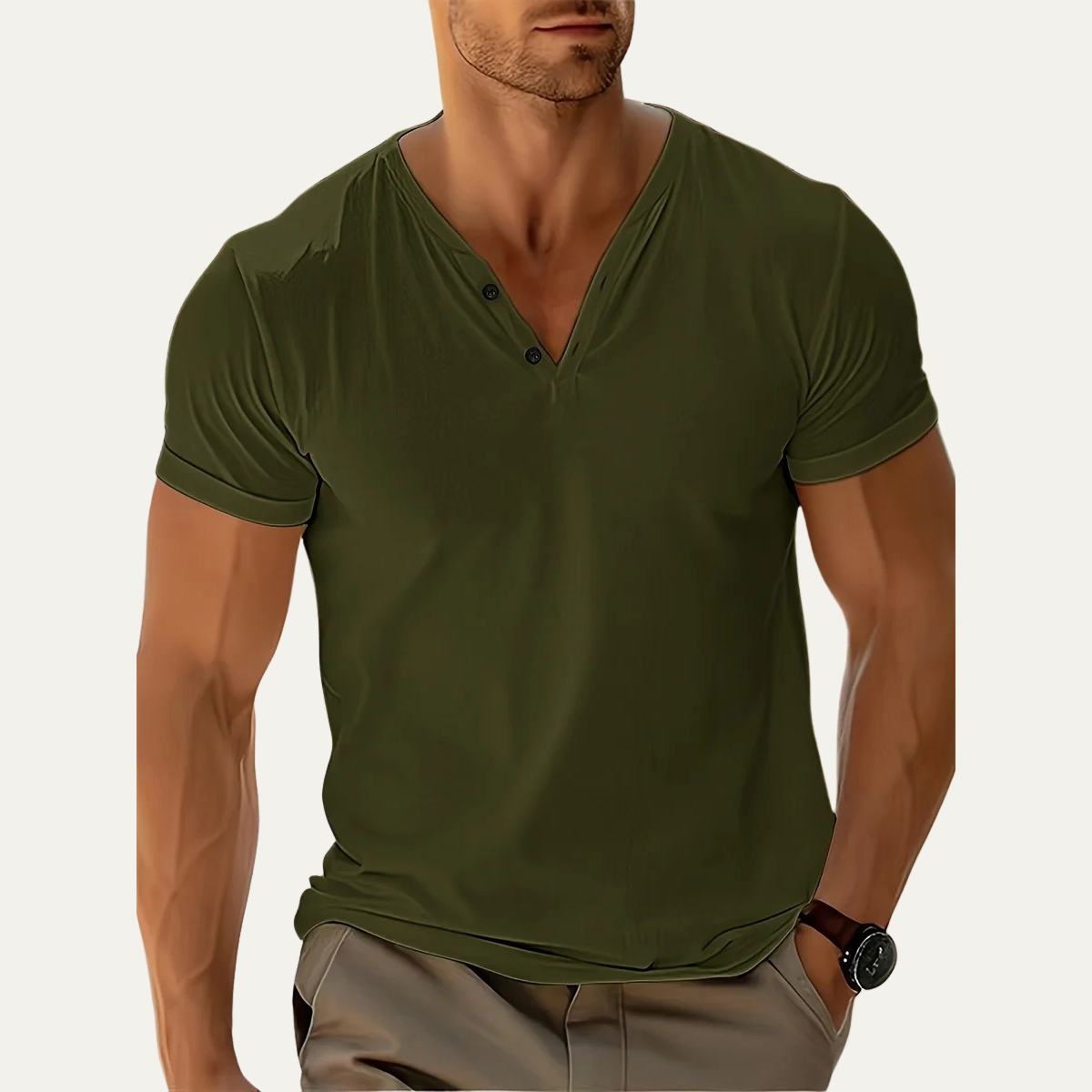 The Murano Men’s Casual V Neck T Shirt