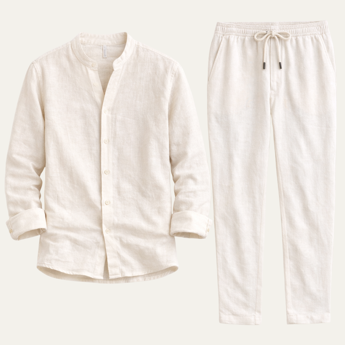 The Barolo Men’s Linen Shirt and Trousers Set – Trendy Two Piece Outfit