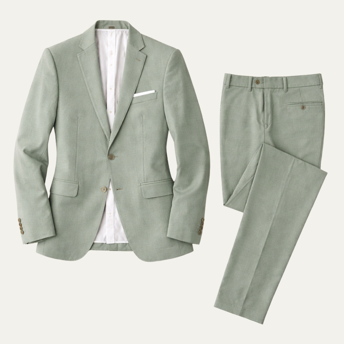 The Monopoli Men’s Turquoise Green Suit – Slim Fit Jacket and Trousers