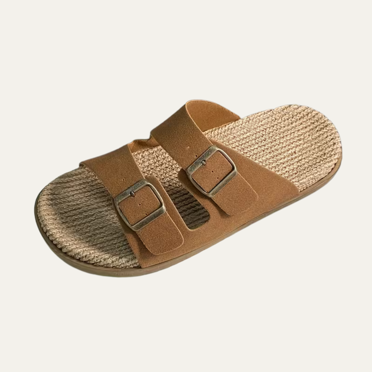 The Varenna Men’s Casual Double Buckle Slip On Sandals